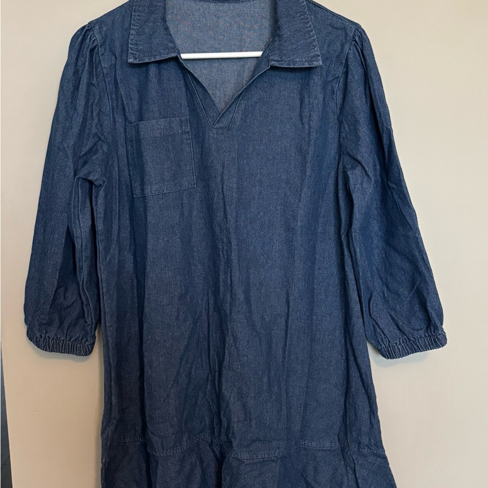 Elegant Denim Midi Dress